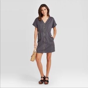 Universal Thread grey zipper dress
